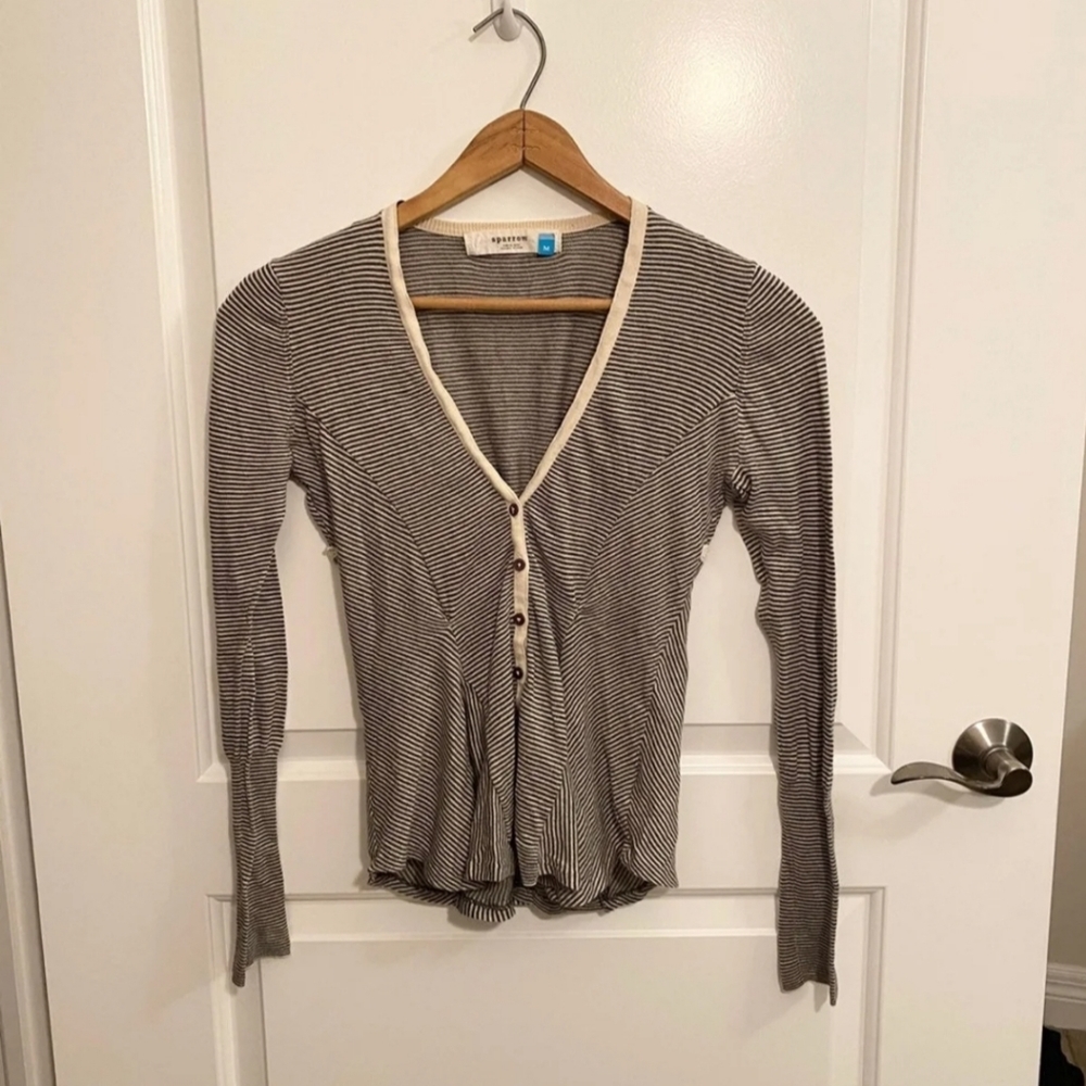 Anthropology Sparrow stripped Top
